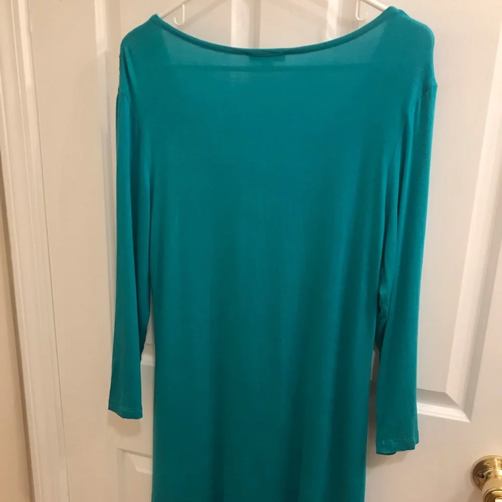 6/$20 Mountain Mamas Teal Dress in Excellent preloved condition, Soft & Cool - Picture 8 of 13